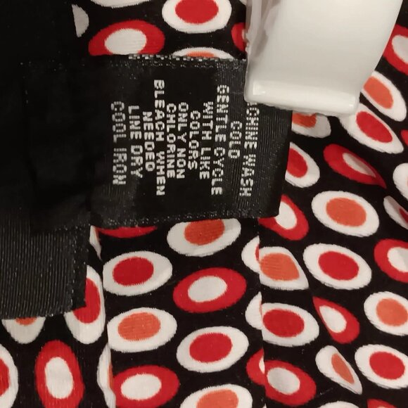 DFA New York Skirt Womens Medium Red Black wit Bottom Ruffle Polyester & Spandex - Picture 4 of 6